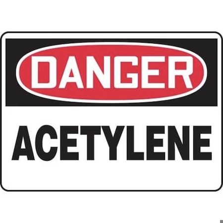 Accuform OSHA DANGER SAFETY SIGN ACETYLENE MCHL196XP MCHL196XP